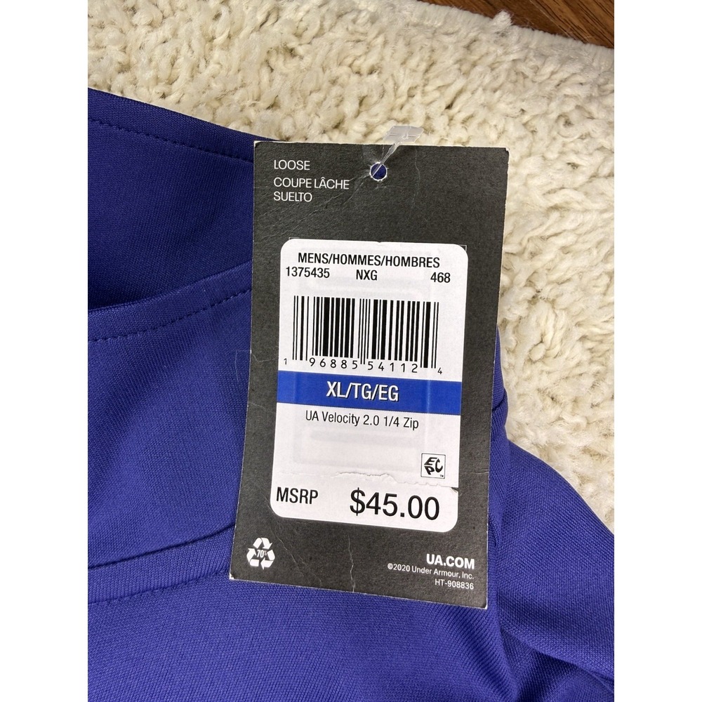 NWT UA Velocity 2.0 Purple Men's Large - Picture 4 of 8